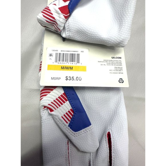 Under Armour Men Medium UA Clean Up 21 Culture Baseball Batting Gloves 1365468 - Picture 3 of 5